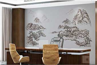 唐山森佰汇航空纤维墙咔(山水之间)