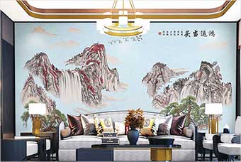 唐山森佰汇航空纤维墙咔（鸿运当头）